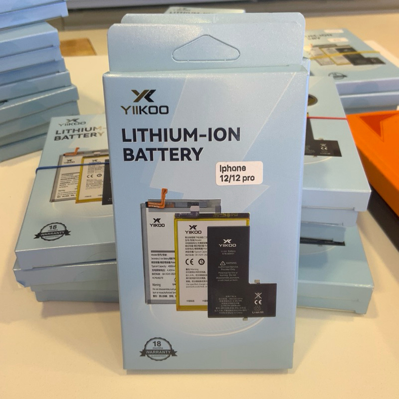 แบตเตอรี่มือถือ สำหรับ Iphone 11 12 11/12Pro 11/12Pro max รับประกัน 18 เดือน แถมชุดไขควง Battery Yii