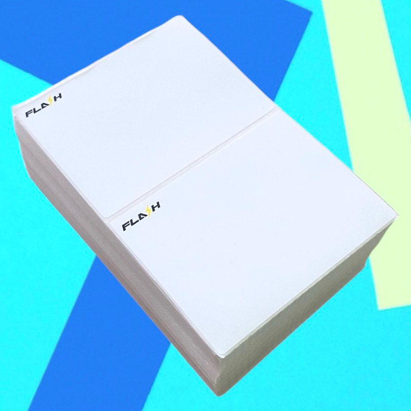 ลาเบลแฟลช แบบพับ ขนาด100x75 (1000ใบ/แพ็ค) สติ๊กเกอร์พิมพ์ใบปะหน้าFlash Express กระดาษลาเบลสติ๊กเกอร์ความร้อน
