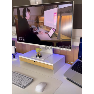 IKEA ELLOVEN ชั้นวางจอคอมพร้อมลิ้นชักเก็บของ