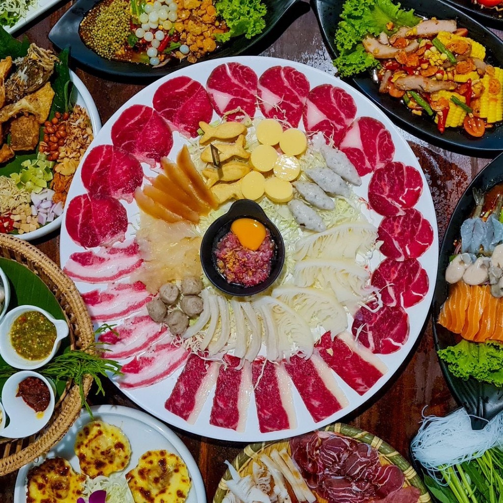 จานกลมใหญ่  8/9/10/16 นิ้ว สำหรับจัดเช็ตบุฟเฟ่ หมูกระทะ ชาบู เมลามีนแท้ 100% มี มอก. ทนร้อน 100 องศา