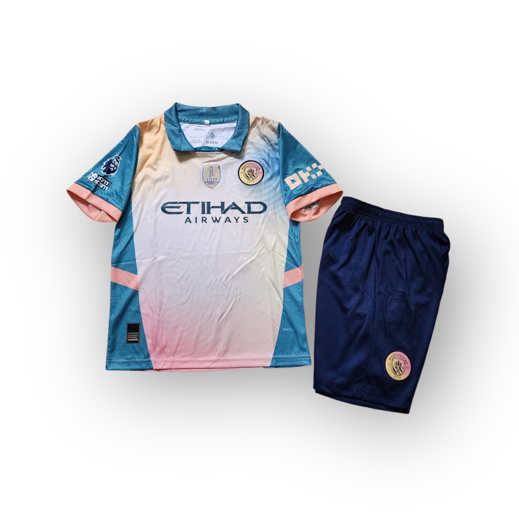 ชุดบอลเด็กแมนเชสเตอร์ ซิตี้ เสื้อพร้อมกางเกง