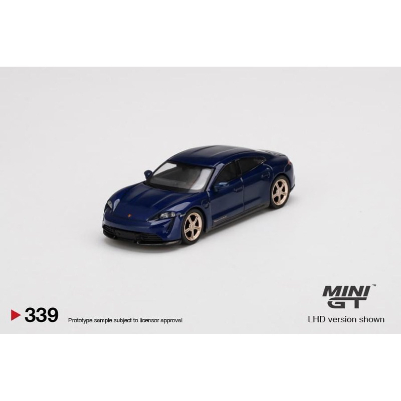 🔹Porsche Taycan Turbo S Gentian Blue Metallic #339 Scale 1:64 ยี่ห้อ Minigt