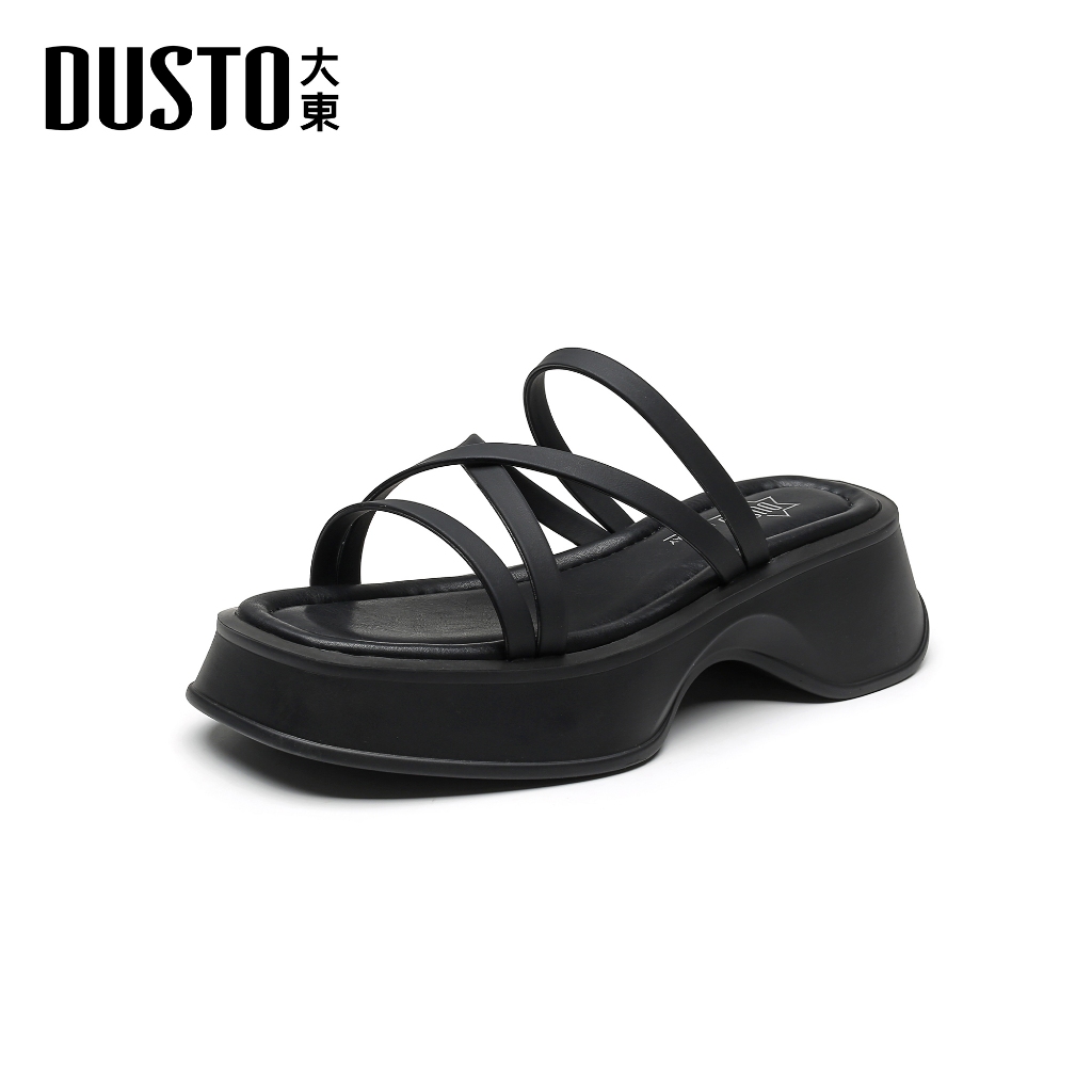 DUSTO รองเท้าเสริมส้น ฤดูกาล2025 เสริมส้น 3.5cm รุ่นพิเศษสีพาสเทลทันสมัยใหม่พื้นนุ่ม ใส่สบาย เพิ่มความเก๋สำหรับสาวๆ