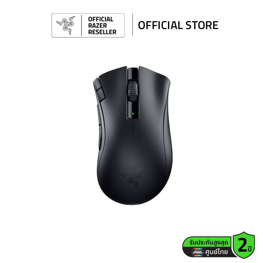 Razer Deathadder V2 X Hyperspeed - เมาส์เกมมิ่งไร้สาย ความเร็วสูง ระบบ Hyperspeed 2.4 GHz / Bluetoot
