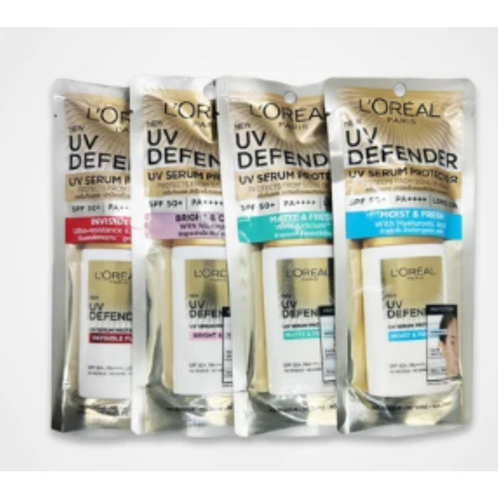 L'Oreal UV Defender SPF50+/PA+++ Long UVA เซรั่มกันแดดสำหรับผิวหน้า 50ML.