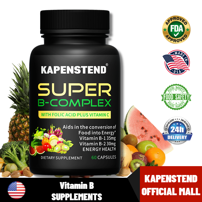 KAPENSTEND B Complex 120mg(60 Capsules) วิตามินบี 120มก(60แคป)