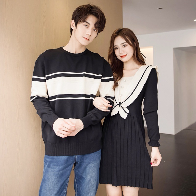 เสื้อไหมพรมผู้ชายคอกลม UNIWEAR : OVERSIZE CREW NECK SWEATER