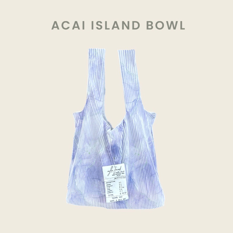 Wyllabrand กระเป๋าผ้าพลีท Acai Island Bowl