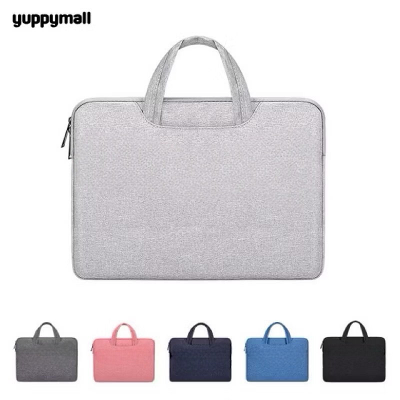 กระเป๋าโน๊ตบุ๊ค กระเป๋าใส่เอกสารA4 สมุด หนังสือ ไอแพด ด้านในบุผ้าหนานุ่ม มี 5 สี กันน้ำ กันฝุ่น กว้าง 13.3นิ้ว /15.6นิ้ว