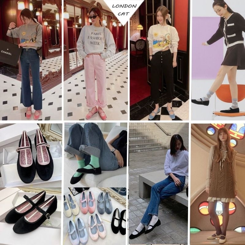 (พร้อมส่งในไทย-ทุกคู่) แมรี่เจน นุ่ม ใส่สบาย น้ำหนักเบา.