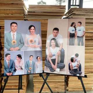 กรอบลอยบอร์ดไดคัทโฟโต้ เคลือบเงา 1 แถม 1 ขนาด 60x40 ส่งเร็วภายใน 1 วัน (เคลือบฟิล์ม2ชั้น กันรอยขีดข่วน)
