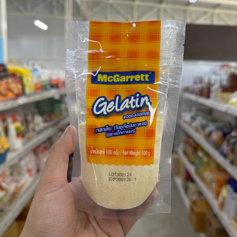เจลาตินผง 100 กรัม แม็กกาแรต McGarrett Gelatin Powder 100g