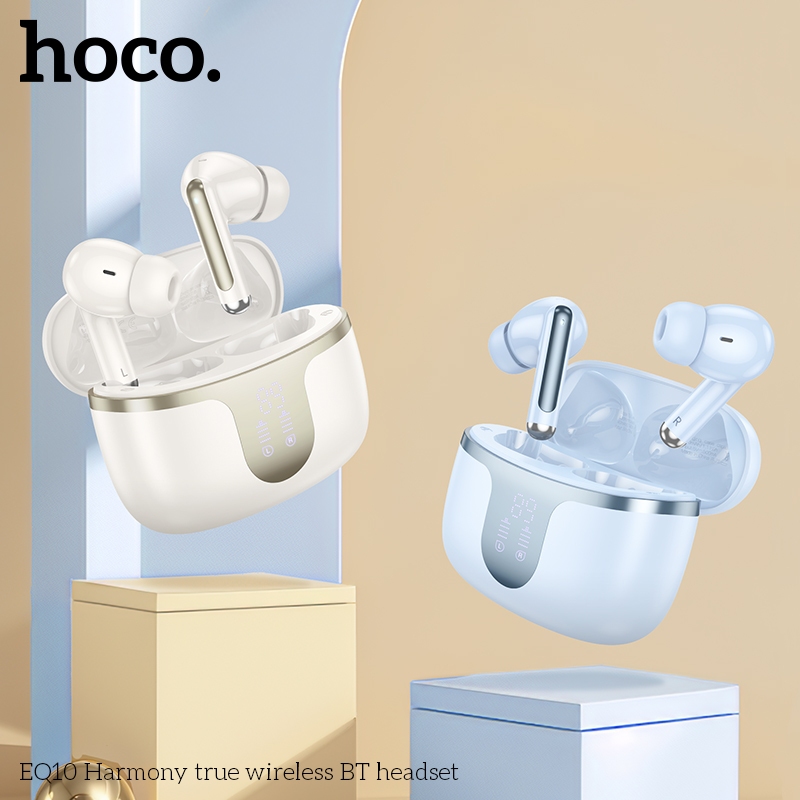 หูฟังบลูทูธ HOCO EQ10 หูฟังไร้สาย True Wireless TWS BT 5.3 จอแสดงผล LED แสดงระดับพลังงานแบบดิจิตอล