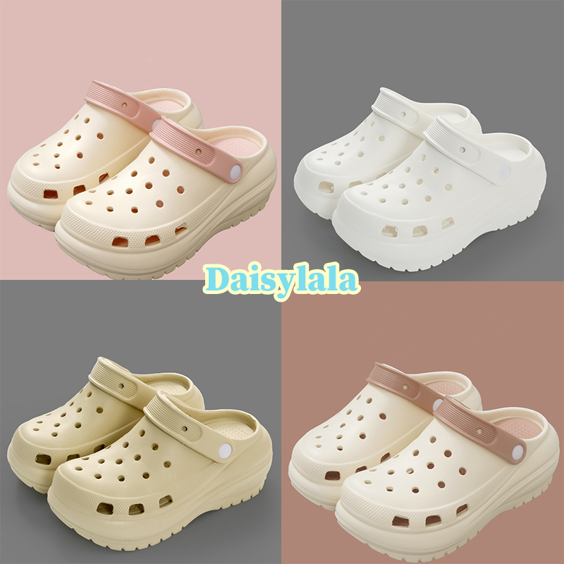 Daisylala รองเท้าแตะชายหาดด้านล่างมัฟฟินของผู้หญิง 5.5 ซม. eva สวมรองเท้าแตะชายหาดด้านนอก