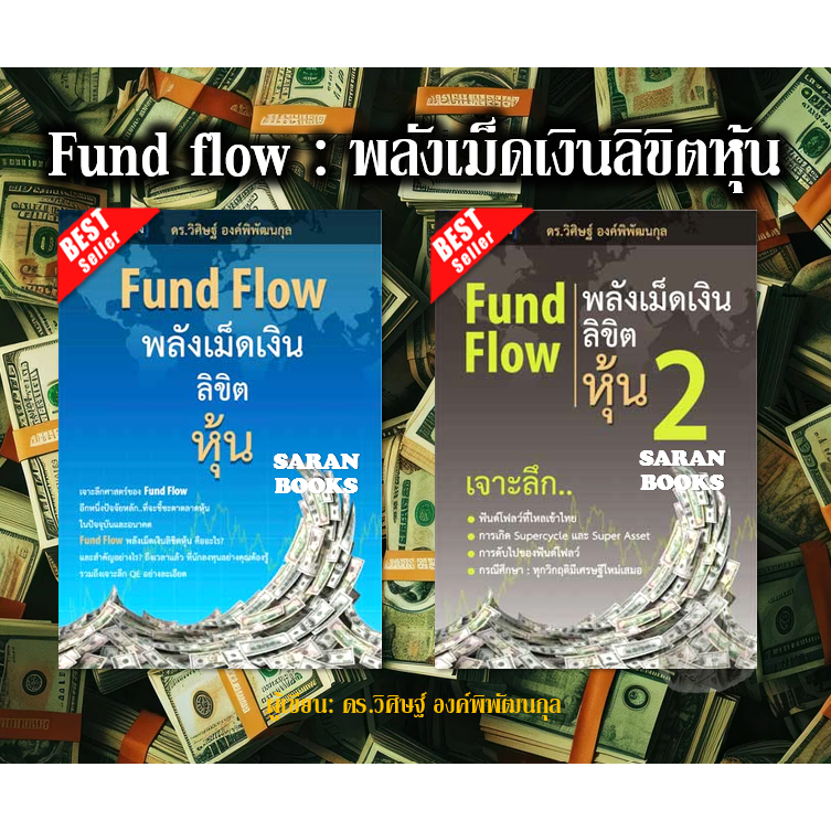 🔥พร้อมส่ง🔥หนังสือชุด 2 เล่ม: Fund Flow พลังเม็ดเงิน ลิขิตหุ้น เล่ม1+2⚡️Money game: ผ่ากลเงินนอก⚡️