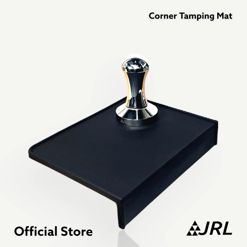 JRL Corner Tamping Mat ยางรองเทมเปอร์ชนิดเข้ามุม (สีดำ) ยางหนา 6 มม อย่างดี สำหรับวางที่กดกาแฟ