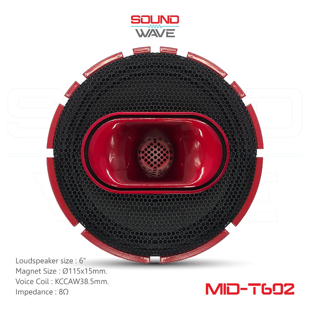 MID-T602 ลำโพงฟูลเรนจ์6นิ้ว แม่เหล็ก115x15มม วอยซ์45KCCAW38.5มม 8โอห์ม ลำโพง PA Full Range Speakers