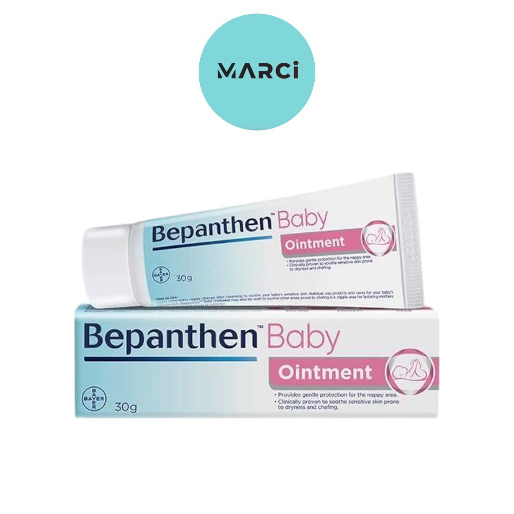 [1 กล่อง] Bepanthen Ointment บีแพนเธน ออยเมนต์ 30 กรัม