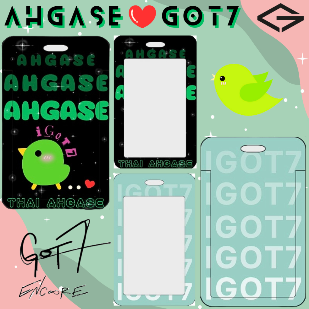 พร้อมส่ง GOT7 Card Holder พลาสติกแข็ง ABS ขนาด 7x11 cm x 0.2 cm ใส่บัตรพนักงาน ใส่การ์ด ใส่บัตรถไฟฟ้า