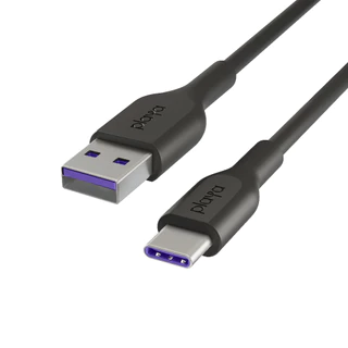 Playa PK0001 สายชาร์จ USB-A to USB-C วัสดุ PVC ทนทานสูง รองรับชาร์จเร็ว 40W (ไม่รองรับอุปกรณ์ Apple)