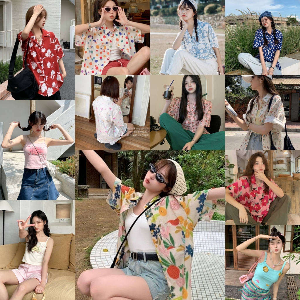 [ จัดส่งไว!! ] ขายใหญ่ เสื้อเชิ้ตฮาวายลายดอก รูปแบบหลวม สวมใส่สบาย ระบายอากาศ Oversize เหมาะสำหรับทุกคน