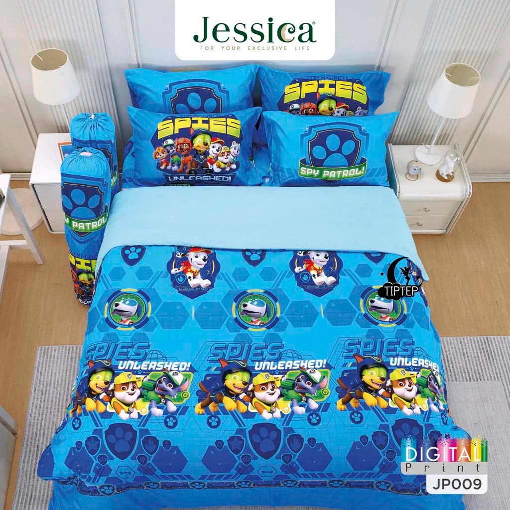 Jessica Digital Print JP009 ชุดผ้าปูที่นอน 3.5/5/6 ฟุต (ไม่รวมนวม) PAW Patrol