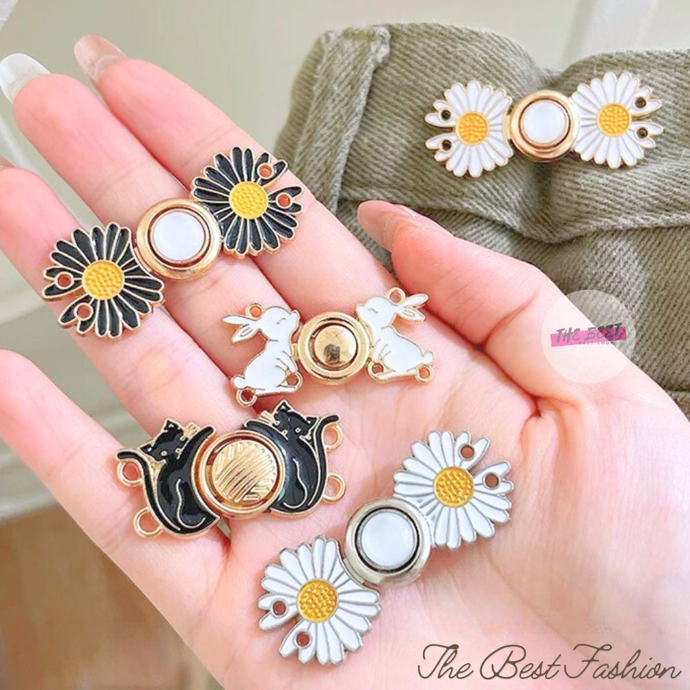 ตะขอปรับเอวกางเกง แบบหมุด/แบบเย็บ ใช้ปรับเอวกางเกงหลวมให้กระชับ ราคา 1 ชุด / ข้าง