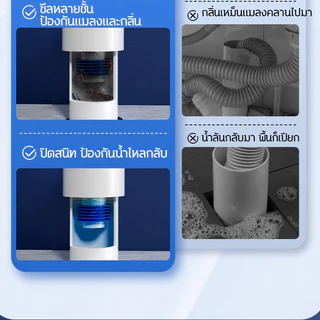 ✅รับประกัน10ปี ไม่ได้ผลยินดีคืนเงิน✅ ตัวปิดท่อน้ำทิ้ง แบบต่อได้หลายสาย ยางปิดท่อน้ำทิ้ง กันกลิ่น กันแมลง ยางปิดท่อ