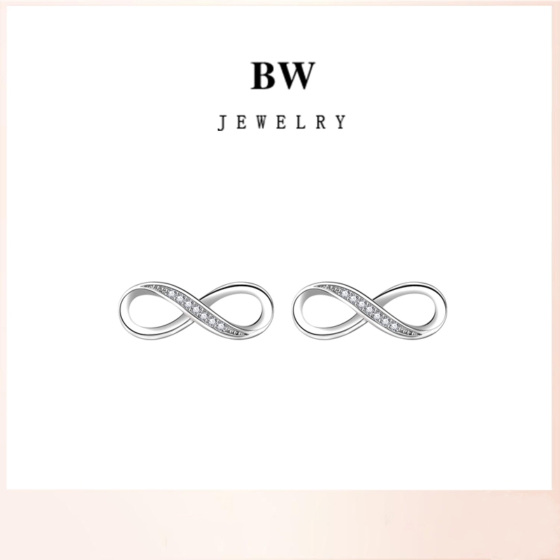 Jewelry ต่างหูเงินแท้ ต่างหูแฟชั่น ต่างหูสำหรับสุภาพสตรี BWE008 ของขวัญ