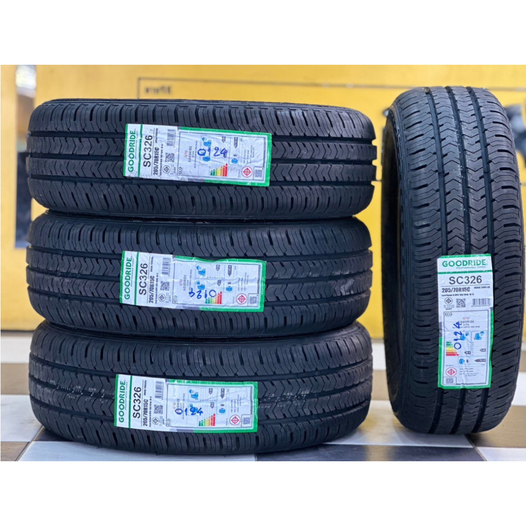 ราคา1เส้น (ขาย4เส้น2024) ยางรถยนต์ขอบ 15 ยางไทย ขนาด 205/70R15 ยางไทย