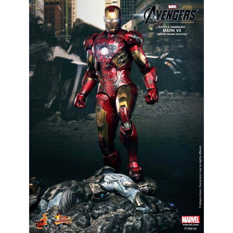 Hot toys IRON MAN MARK 7 ขนาด 1/6 (BATTLE DAMAGED VERSION)