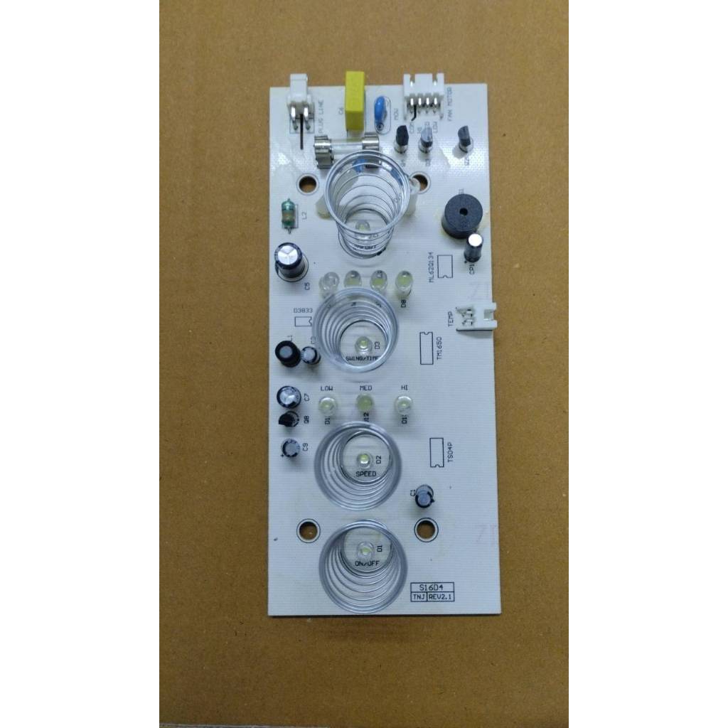 0000714 อะไหล่ (แท้) PCB แผงวงจร พัดลม ฮาตาริ HT-S16D4 แผงวงจรพัดลม