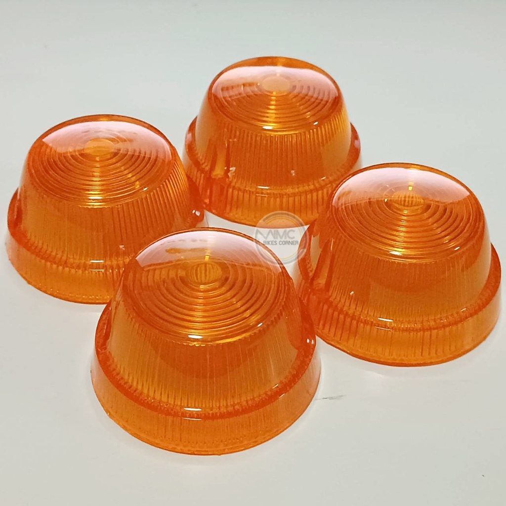ฝาไฟเลี้ยว เลนส์ไฟเลี้ยว สีส้ม สำหรับ HONDA C50 C65 C70 C70K2 C90 (H-SL-0009) พลาสติกหนา ใส คุณภาพดี