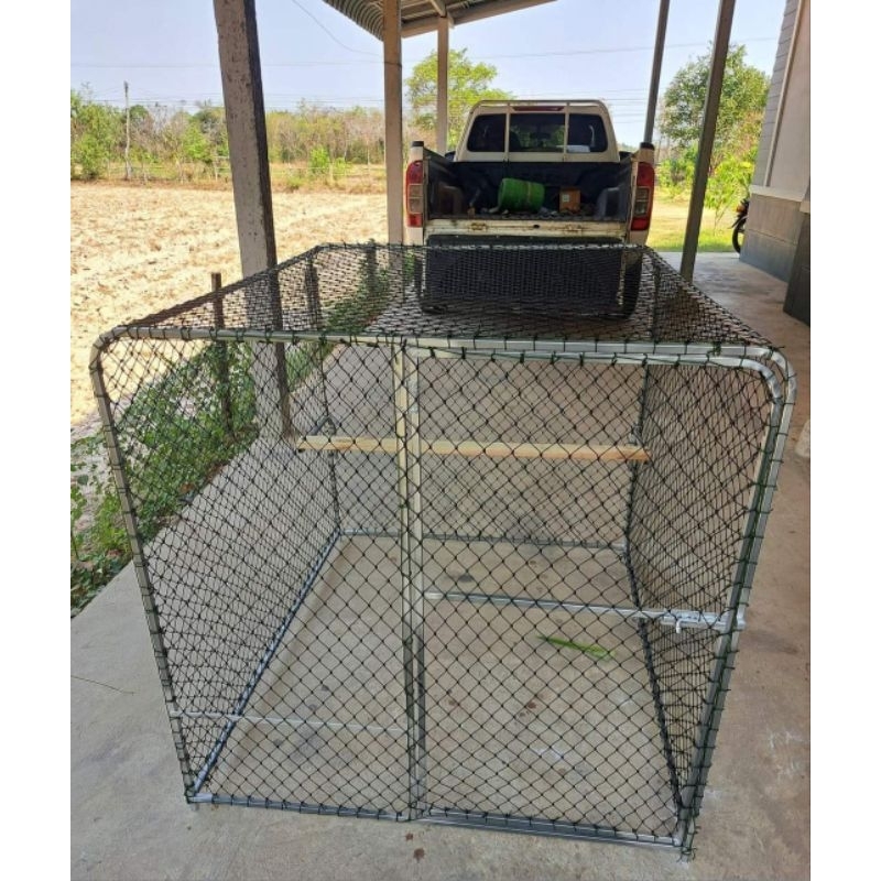 กรงเหล็กไก่ชน กรงเลี้ยงสัตว์ ขนาด 1×1×1.2 เมตร