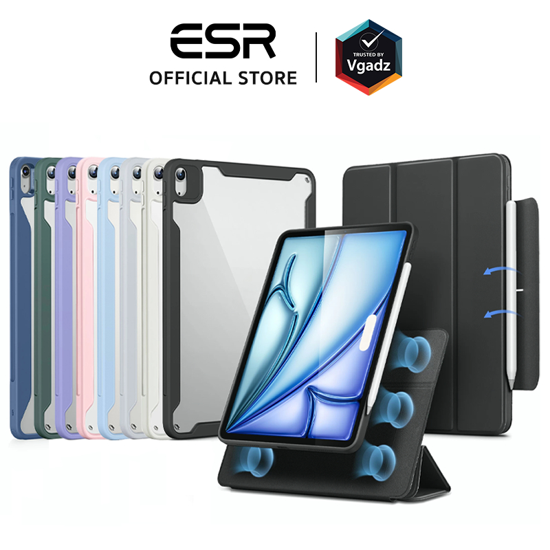 ESR เคสสำหรับ iPad Air 11" (6th/2024), Air 10.9" (5th/4th) / Air 13" (1st/2024) รุ่น Rebound Hybrid 360