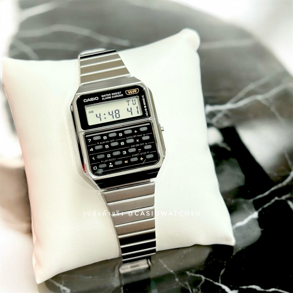 CASIO นาฬิกาข้อมือ เครื่องคิดเลข รุ่น CA-500WE-1A / CA-500 รับประกันศูนย์เซ็นทรัล 1 ปีเต็ม