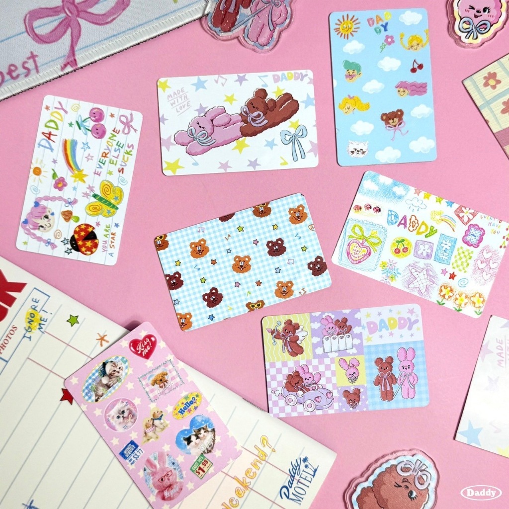 DADDY | Cover Card สติ๊กเกอร์ติดบัตร BTS MRT ลายใหม่ สุดน่ารัก - รูปที่ 7