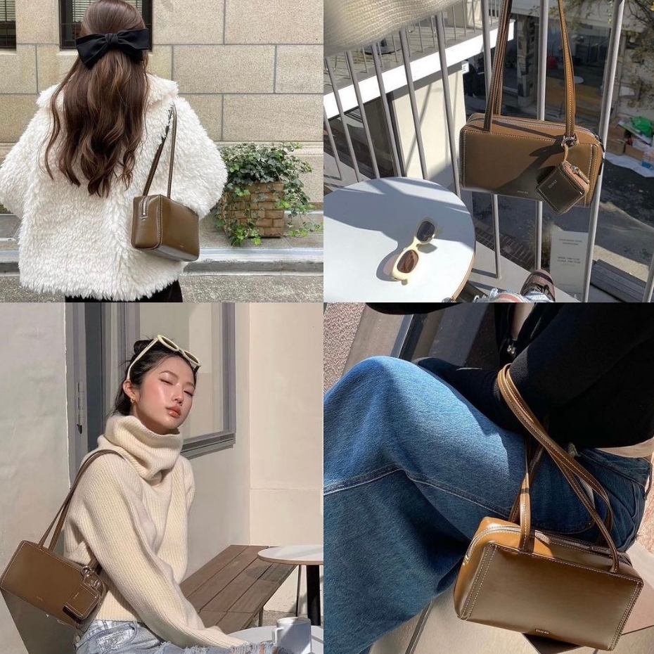 OUTLETS 🇰🇷 STAND OIL Post Bag / Black / Sand / Mocha 💯นำเข้า+ มาพร้อมกระเป๋าใส่หูฟัง