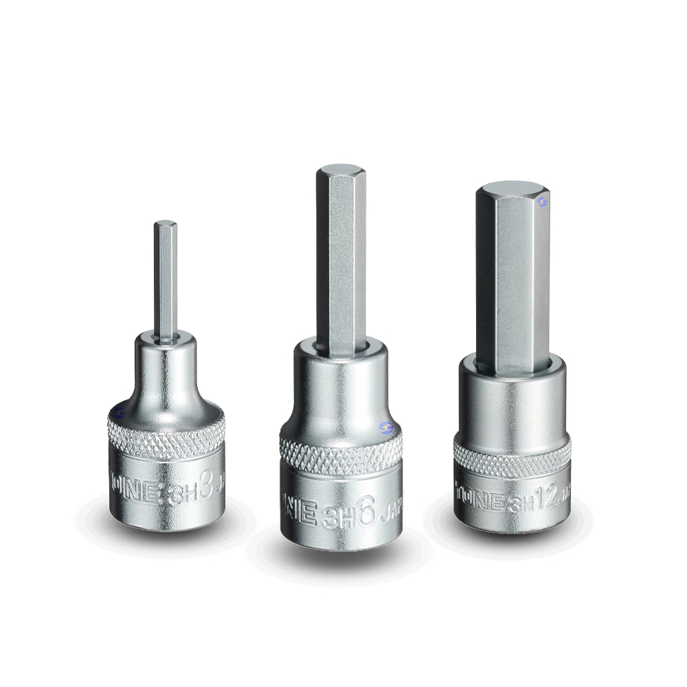 TONE ลูกบล็อก6เหลี่ยมเดือยโผล่ ขนาด 3/8" รุ่น 3H - Hexagon Socket 3/8" Model 3H