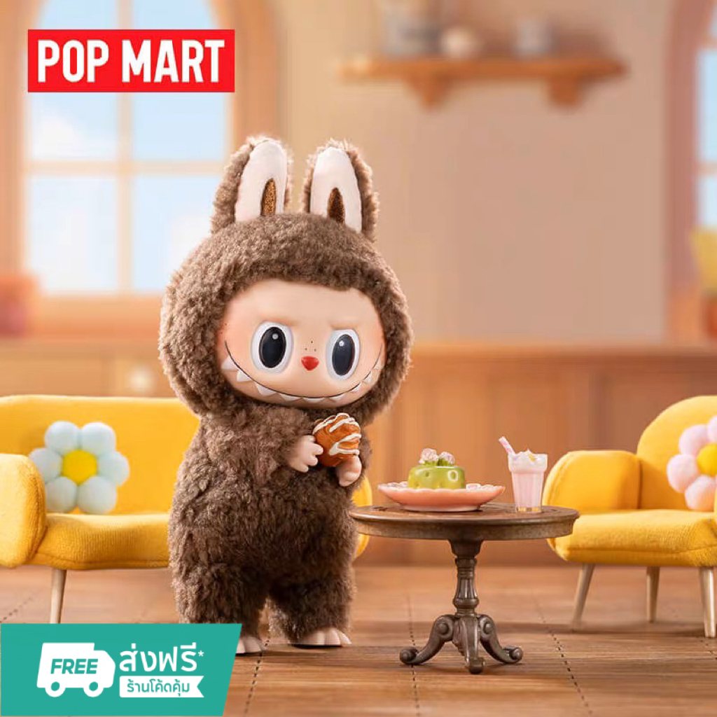 [ไม่มีกล่องบรรจุ] labubu macaron กล่องสุ่ม มาการอง labubu v1 blind box พวงกุญแจ plush toys popmart ของขวัญสำหรับเด็ก
