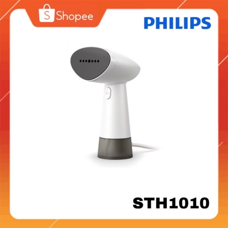 [ของแท้🔥รับประกันศูนย์ 2 ปี] Philips เครื่องรีดไอน้ำแบบมือถือ 1000 Series รุ่น STH1010/10 สีขาว/เทา สำหรับพกพก