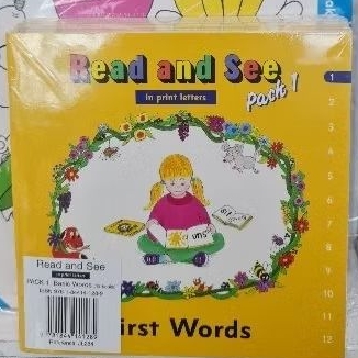 ปกเหลือง Jolly Phonics Read and See, Pack 1 (12 titles)