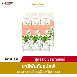 GumAlive ยาสีฟันสมุนไพร กัมอะไลฟ์ สูตรสเปเชียลกัมแคร์ Special Gum Care 100 กรัม แพค 6 กล่อง