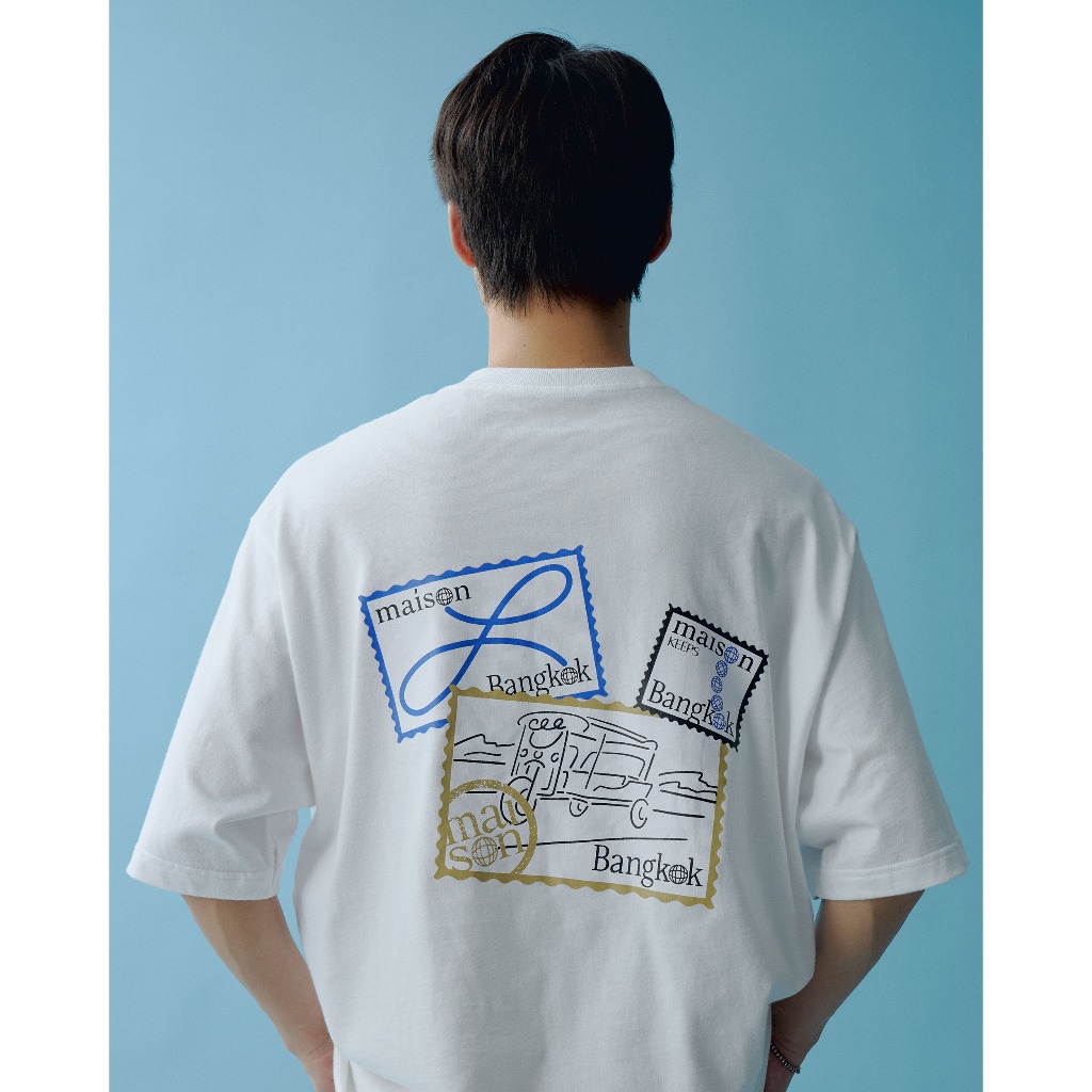 maison KEEPS | The Oversized Stamp Tee | Unisex | เสื้อยืดทรงoversized ลายปริ้นท์ มี 2Sizeให้เลือก อก44″ และ48″ ราคา ถูกที่สุด ดีลบีเคเค แกลเลอรีภาพที่ 7