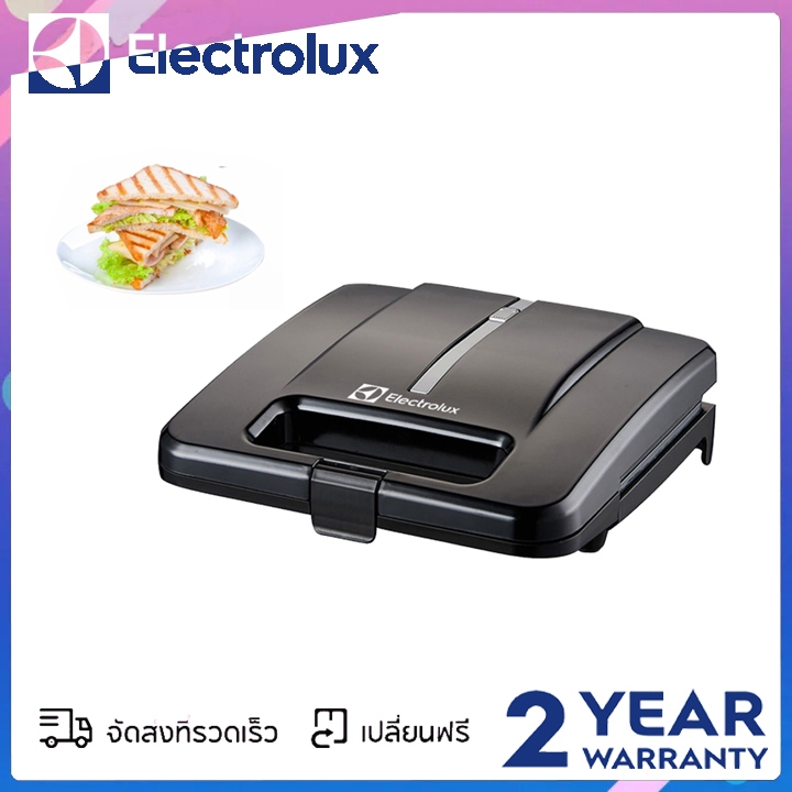 Electrolux เครื่องทำแซนวิชเครื่องทำอาหารเช้าบ้านมัลติฟังก์ชั่เครื่องทำความร้อนสองด้านเครื่องทำขนมปังขนาดเล็ก