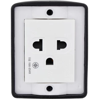 SUNTECH เต้ารับ บล็อกยาง PVC รุ่น RSA1 ปลั๊กกราวด์เดี่ยว สำหรับ ประกอบเป็น ปลั๊กพ่วง