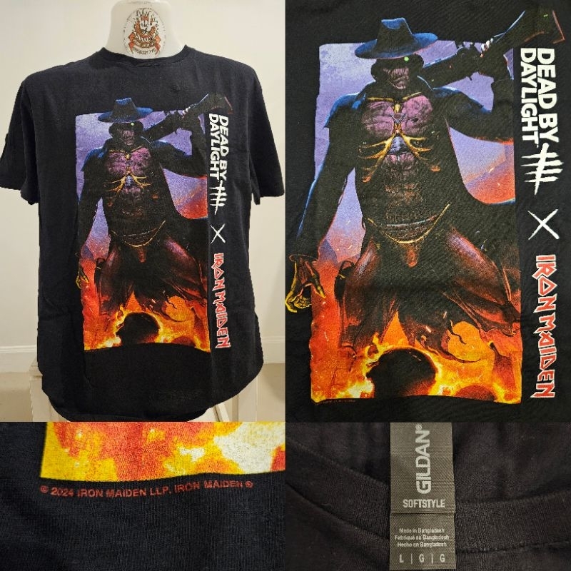 🌍เสื้อวง เสื้อวงร็อค IRON MAIDEN X DEAD BY DAY LIGHT งานลิขสิทธิ์แท้ นำเข้า 100% ป้ายGILDAN UK สินค้