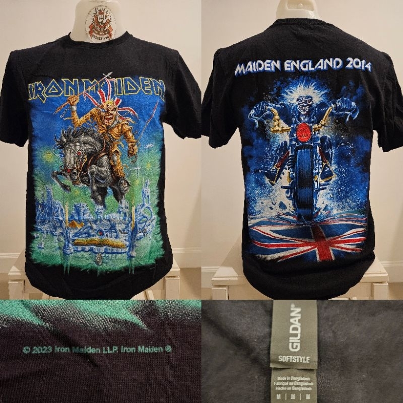 🌍เสื้อวง เสื้อวงร็อค IRON MAIDEN ลิขสิทธิ์แท้ นำเข้า 100% ป้ายGILDAN UK