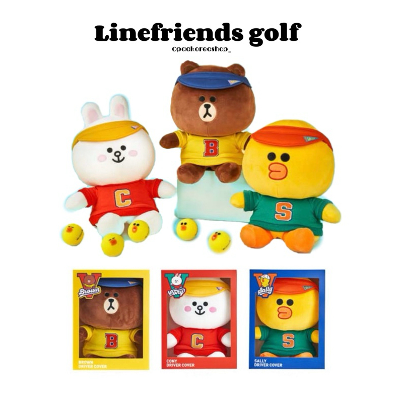 🇰🇷✨linefriends golf [Brown & Friends] VARSITY Varsity Driver Cover [브라운앤프렌즈] VARSITY 바시티 드라이버 커버 ✨🇰🇷