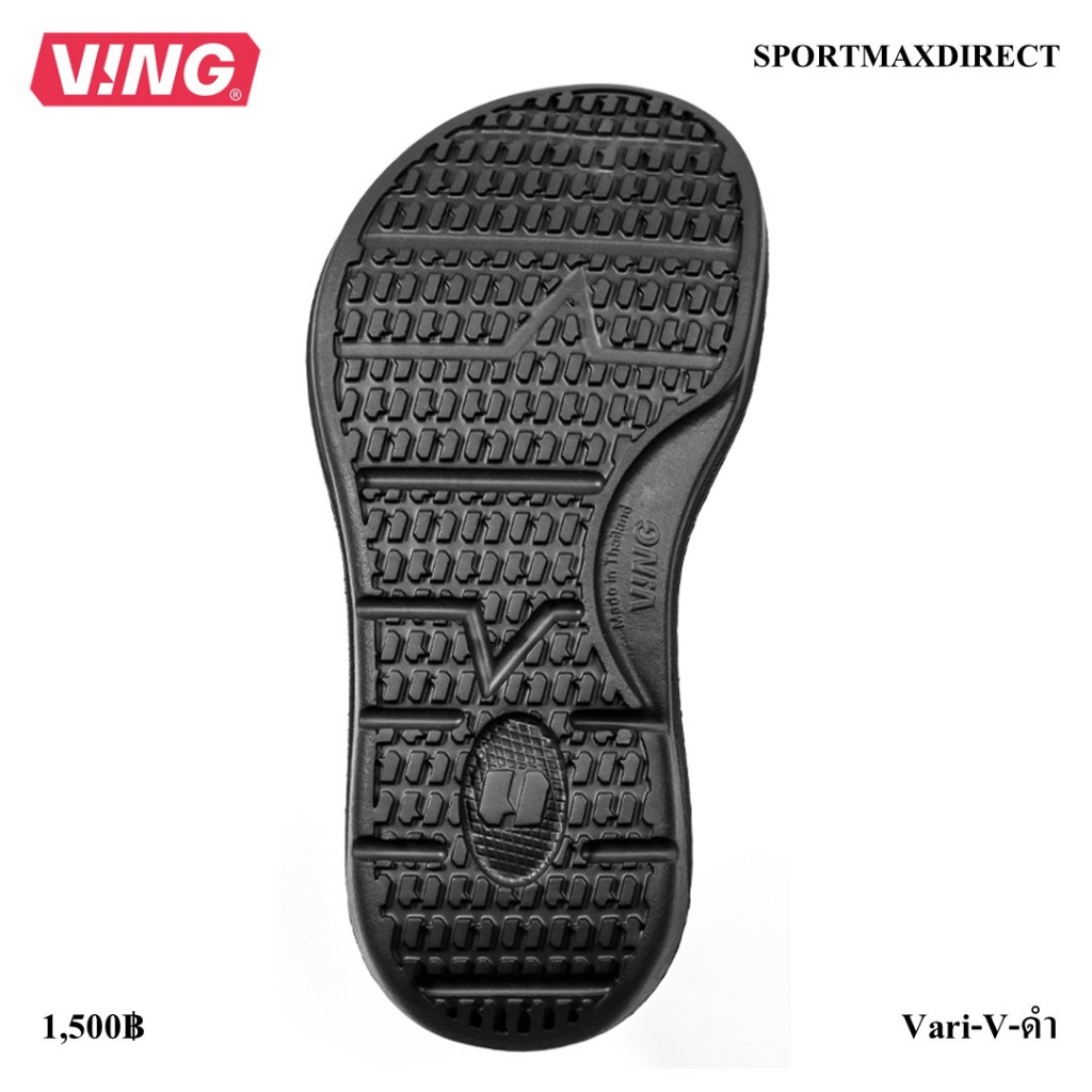 VING VARI-V Recovery Sandals Jet Black รองเท้าแตะใส่วิ่งออกกำลังกาย รองเท้าแตะฟื้นฟู/รองเท้าแตะเพื่อสุขภาพ (Vari-V-ดำ)